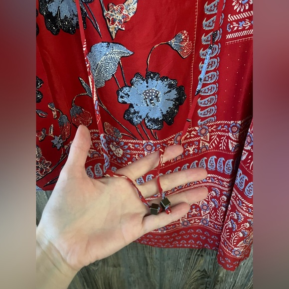 Anthropologie Vanessa Virginia size 2P silk dress boho floral pattern - Picture 2 of 6